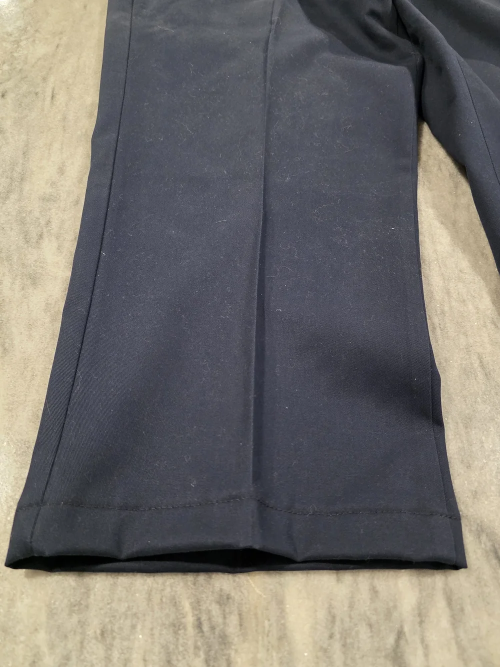 44x29 Men's Land's End Casual Pants Khaki Chino Dark Blue 100% Cotton